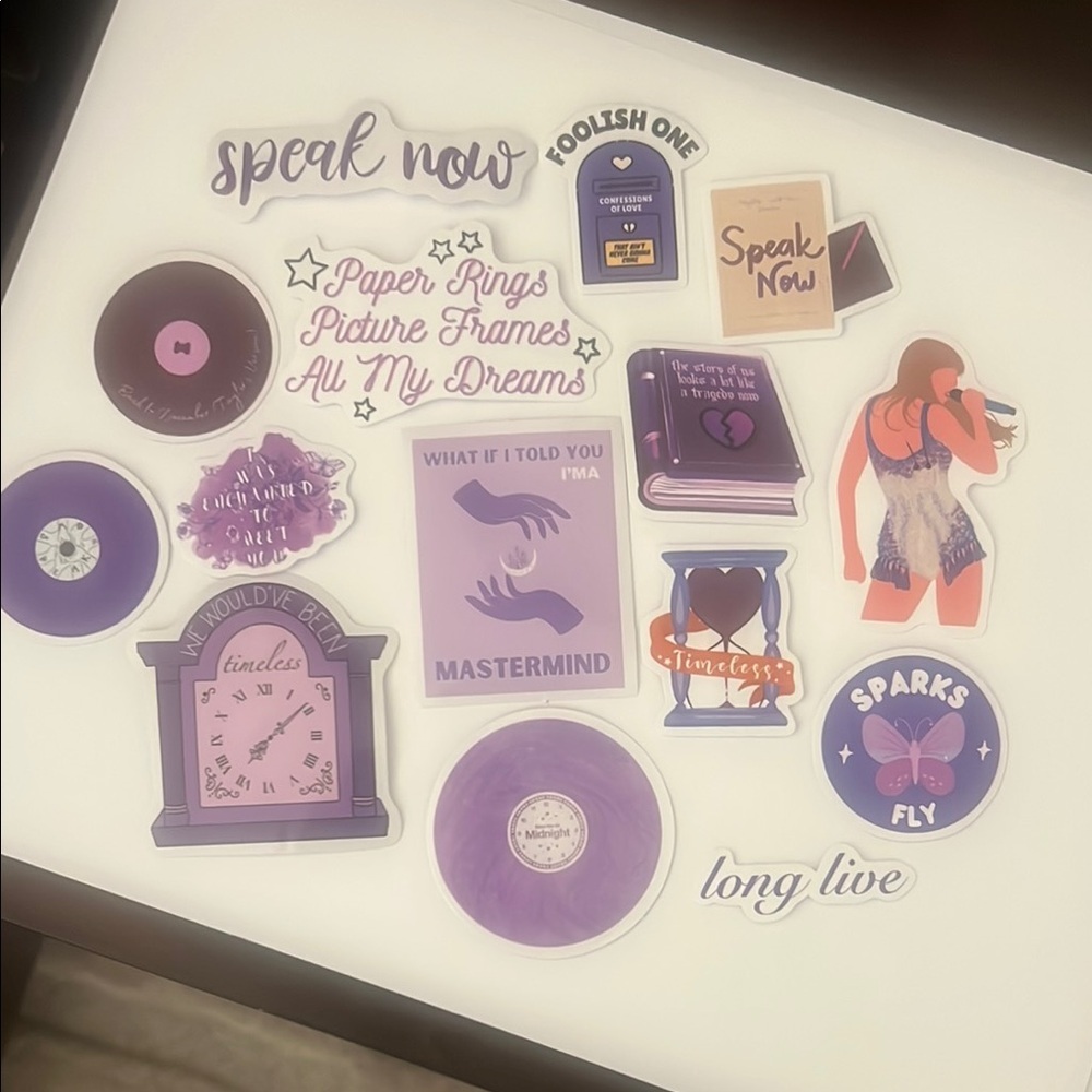 Taylor Swift Vinyl Sticker Lot - 15 Stickers